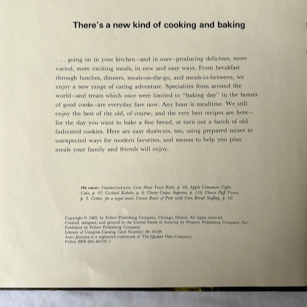 Vintage Aunt Jemima Cook Book - Morning to Midnight, collectible old recipes - Picture 10 of 16